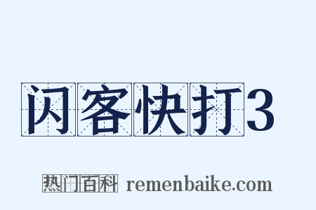 闪客快打3是什么意思的图片